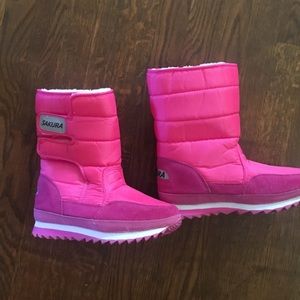 Pink Winter Boots